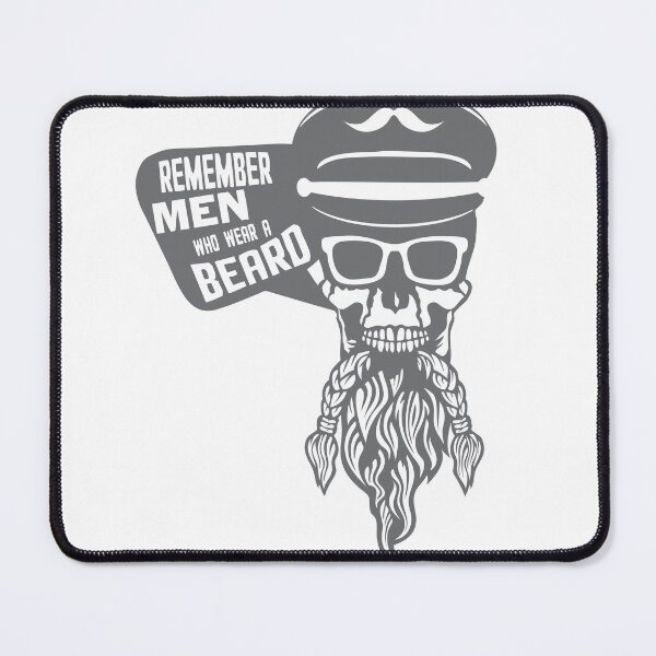 Item preview, skull quote hipster remember men beard beard kepi designed and sold by Achille3777.