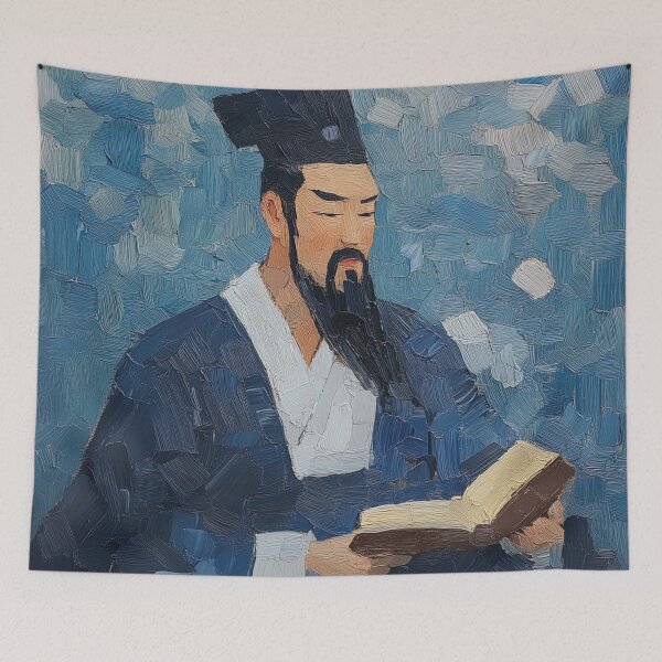 Item preview, Confucius | Post-impressionist painting style designed and sold by ComicsFactory.