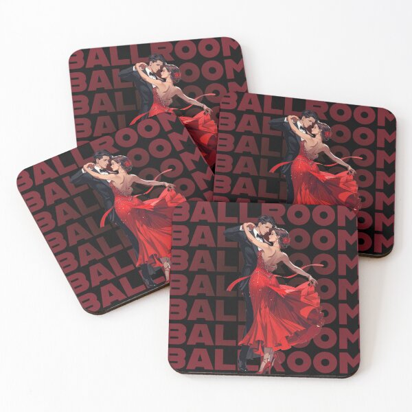 Item preview, ballroom dance couple gif red dress designed and sold by La Loca.