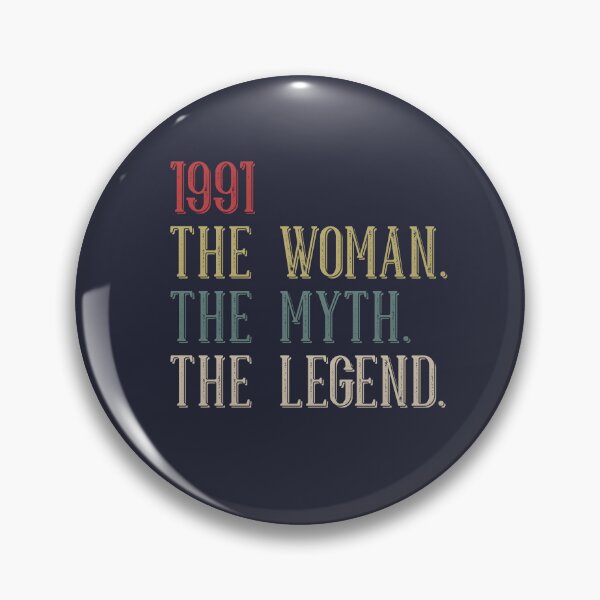 Item preview, 1991 The Woman The Myth The Legend Cool Vintage 34th Birthday Gift Funny 34 Year Old Bday Gifts for Women designed and sold by BCNDesign.