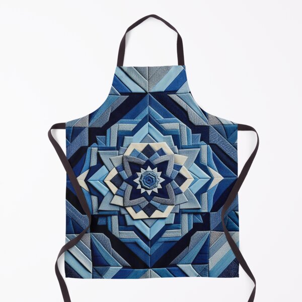 Item preview, geometric pattern from colored pieces of denim. designed and sold by Dogandesighn.