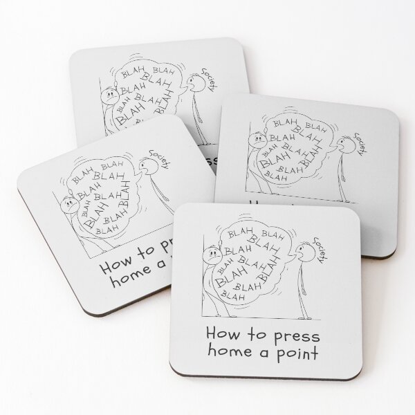 Item preview, Divertida caricatura sobre cómo enfatizar un punto. designed and sold by MPC-Mince-Pies.