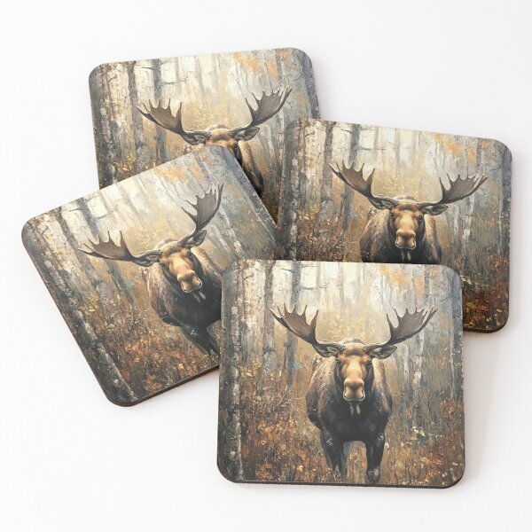 Item preview, Moose in an Autumn Forest designed and sold by UtasArtworks.