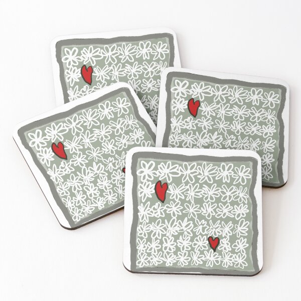 Item preview, Hearts and Flowers designed and sold by Joyride Art and Design UK.