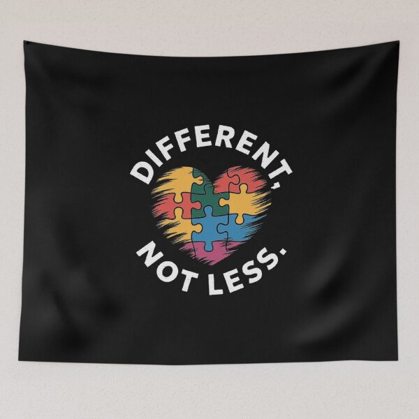 Item preview, Different, Not Less – Autism Awareness & Neurodiversity Support designed and sold by love3617.