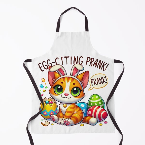 Item preview, Funny Easter Prank Cat with Egg designed and sold by ZepGiftShop.