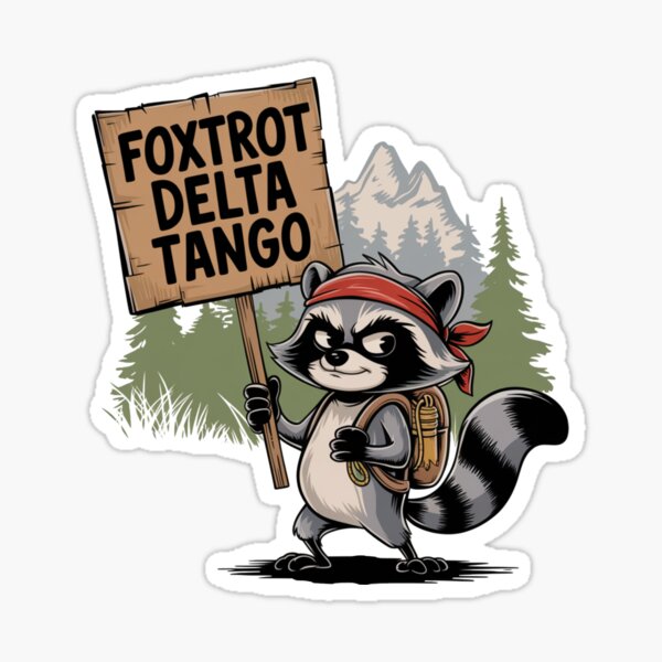 Artikel-Vorschau von fdt Bär, FDT Resist Waschbär, Foxtrot Delta Tango - Anti Trump, National Parks Forest Service, designt und verkauft von ketkacreations.