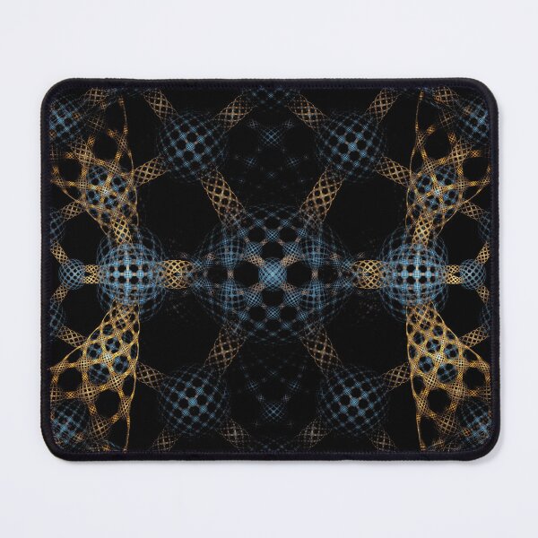Item preview, Stellar Web: The Fractal Grid of Azure and Amber designed and sold by bloorose.