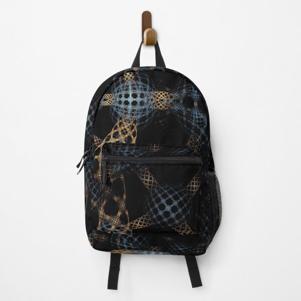 Item preview, Stellar Web: The Fractal Grid of Azure and Amber designed and sold by bloorose.