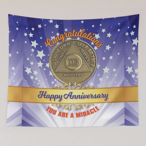 Item preview, 22 Year Coin Recovery Anniversary You Are A Miracle designed and sold by ApexDesigners.