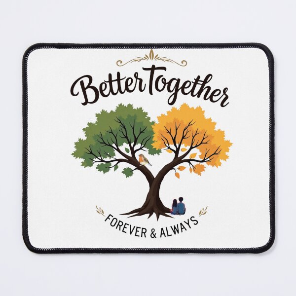 Item preview, Better Together, Forever & Always – Nature-Inspired Couple designed and sold by VibeVault12.