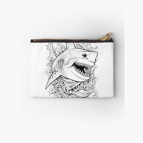Item preview, Shark Coloring Page Pattern  designed and sold by DavidColoring.