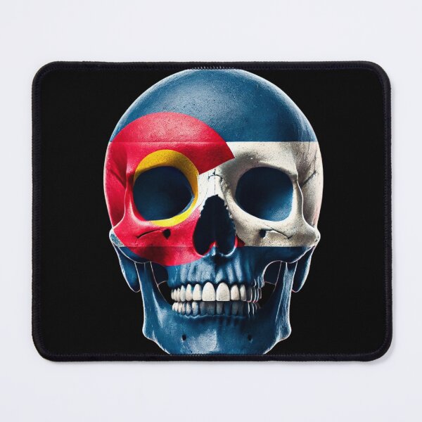 Item preview, Colorado flag skull designed and sold by WilAugusta.