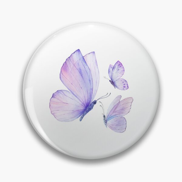 Item preview, Watercolor Blue, Pink and Purple Butterflies designed and sold by mimiscreativity.