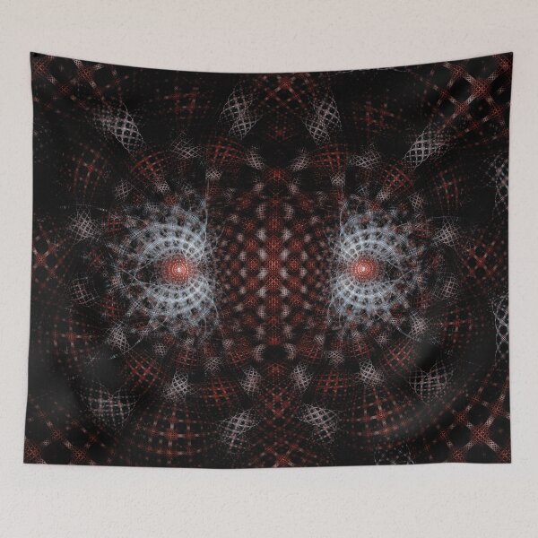 Item preview, Crimson Gaze: The Fractal Sentinels of Shadowed Grids designed and sold by bloorose.