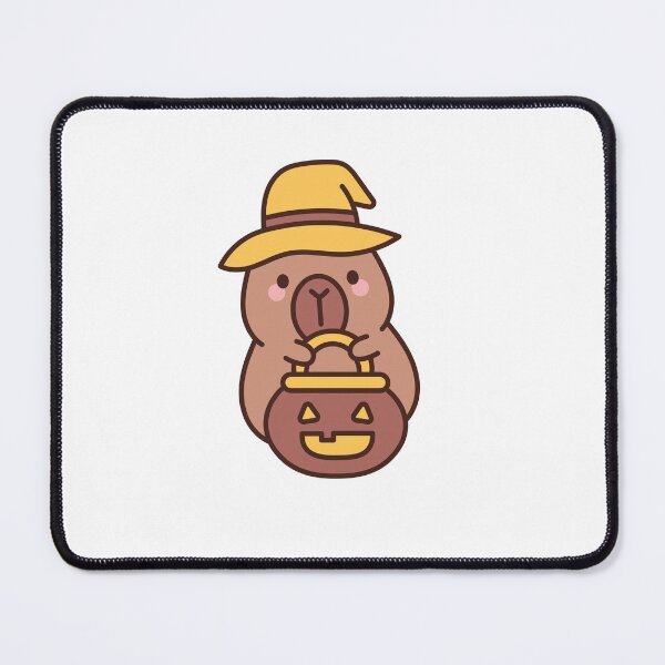 Item preview, Halloween Capybara with Hat and Pumpkin designed and sold by Polarisofficial.