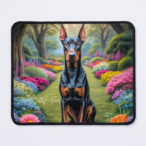 Item preview, Delta Black-Rust Doberman Dog Painting designed and sold by Heart and Soul Studio.
