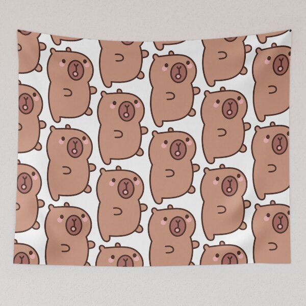Item preview, Simple Capybara with Surprised Expression designed and sold by Polarisofficial.