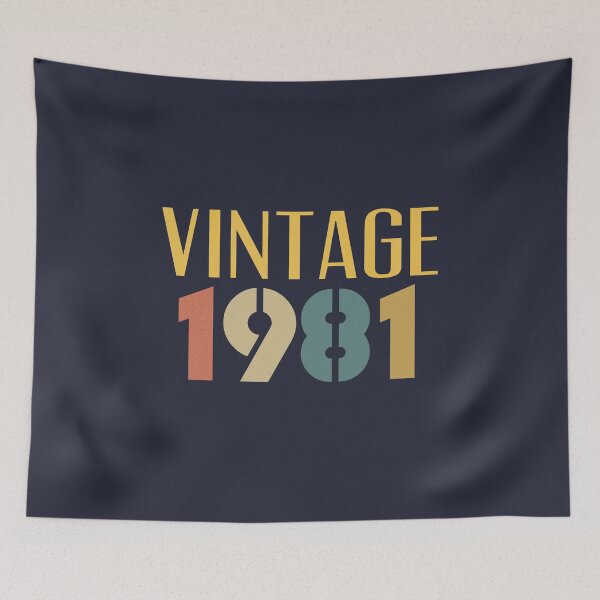 Item preview, Vintage 1981 Cool 44th Birthday Gift Funny Retro Style 44 Year Old Bday Gifts for Men Women designed and sold by BCNDesign.