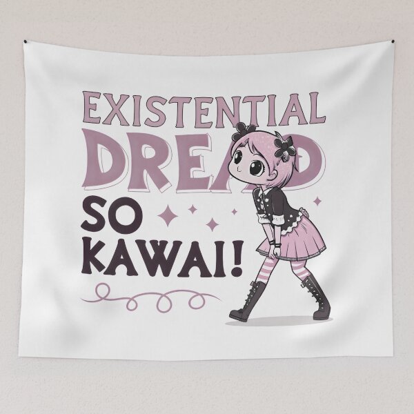 Item preview, Existential Dread So Kawaii! Gothic Lolita Anime T-Shirt designed and sold by AnnDesignStudio.
