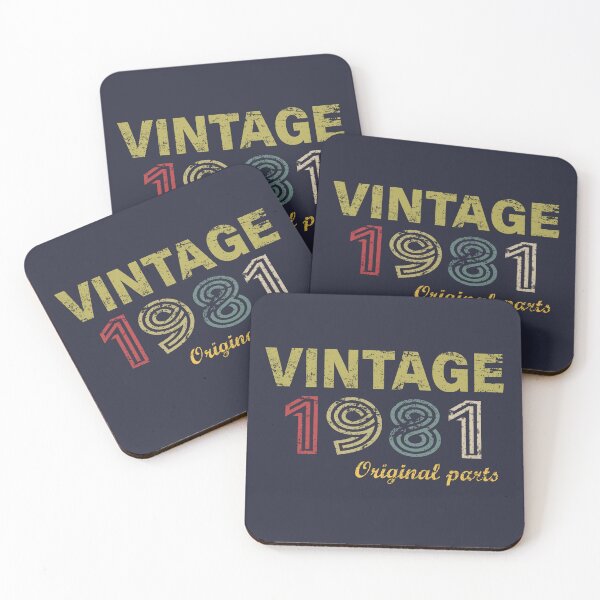 Item preview, Vintage 1981 Original Parts Cool 44th Birthday Gift Funny Retro Style 44 Year Old Bday Gifts for Men Women designed and sold by BCNDesign.