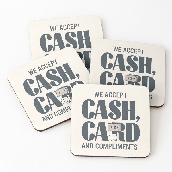 Item preview, Payment Sign - We Accept Cash, Card and Compliments designed and sold by SolaoLab.