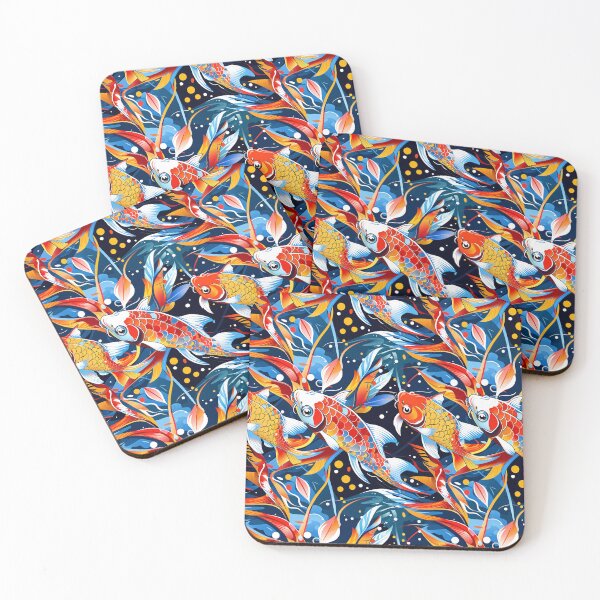 Item preview, Lively Koi Fish Pattern designed and sold by Canvas-Whispers.