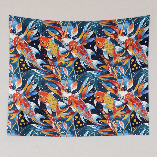 Item preview, Lively Koi Fish Pattern designed and sold by Canvas-Whispers.