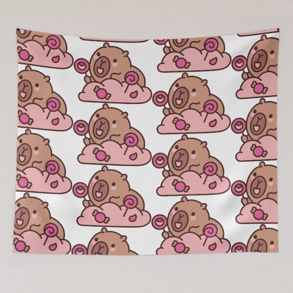 Item preview, Capybara in a Cloud of Candy with Lollipops designed and sold by Polarisofficial.