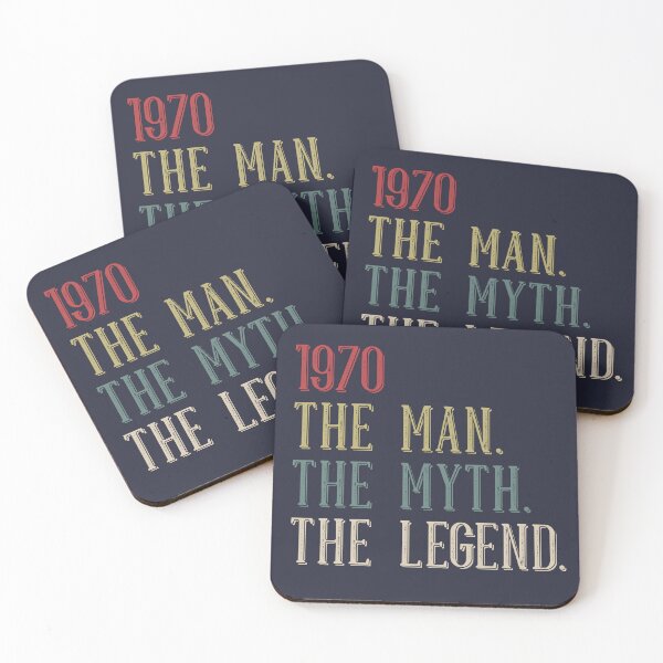 Item preview, 1970 The Man Myth Legend Cool 55th Birthday Gift Funny Retro Vintage Style 55 Year Old Bday Gifts for Men Women designed and sold by BCNDesign.