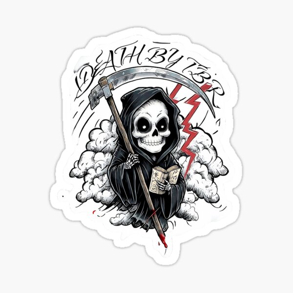 Artikel-Vorschau von Tod durch TBR, designt und verkauft von vessawickedstickers.