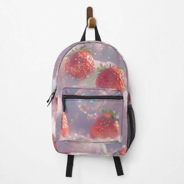 Item preview, Holographic Strawberry Dreamscape Art Print designed and sold by Shadow Sir3ns Tarot.