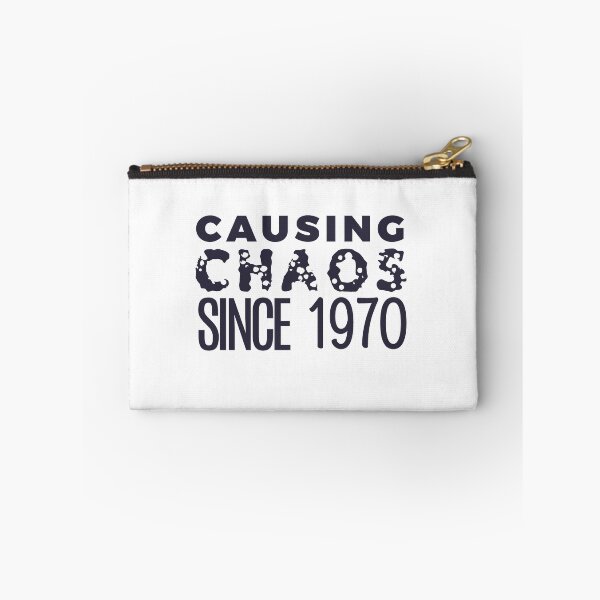 Item preview, Causing Chaos Since 1970 Cool Humor 55th Birthday Gift Funny 55 Year Old Bday Gifts for Men Women designed and sold by BCNDesign.