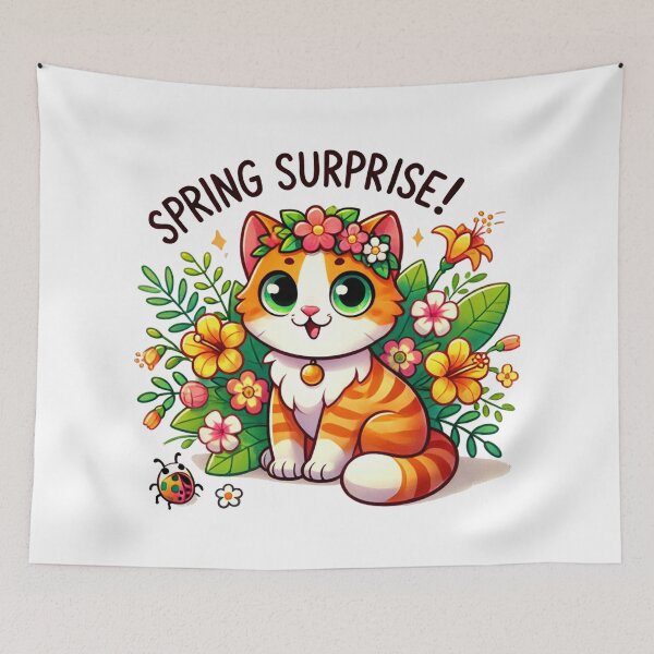 Item preview, Spring Surprise Cat – Pascua Florida Day designed and sold by ZepGiftShop.