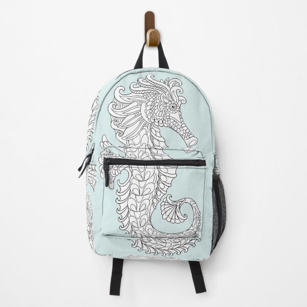 Item preview, Seahorse #4 Coloring Page Pattern designed and sold by DavidColoring.