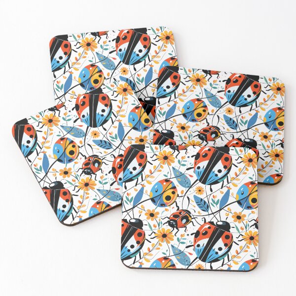 Item preview, Playful Ladybug Pattern designed and sold by Canvas-Whispers.