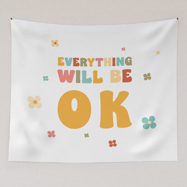 Item preview, Everything Will Be OK, Unique designed and sold by villacreativa.