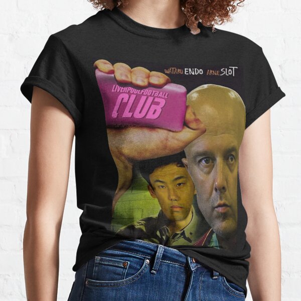 Item preview, Arne Slot & Wataru Endo Fight Club Style Liverpool T Shirt | LFC, Scouse & Anfield Fan Tee designed and sold by RobertRaniman.
