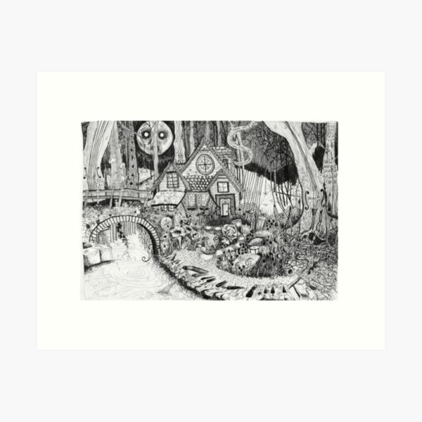 Item preview, Enchanted musical forest at night designed and sold by lunarbonesart.
