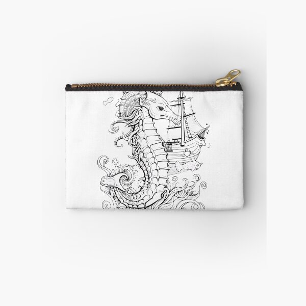 Item preview, Seahorse #7 Coloring Page Pattern  designed and sold by DavidColoring.