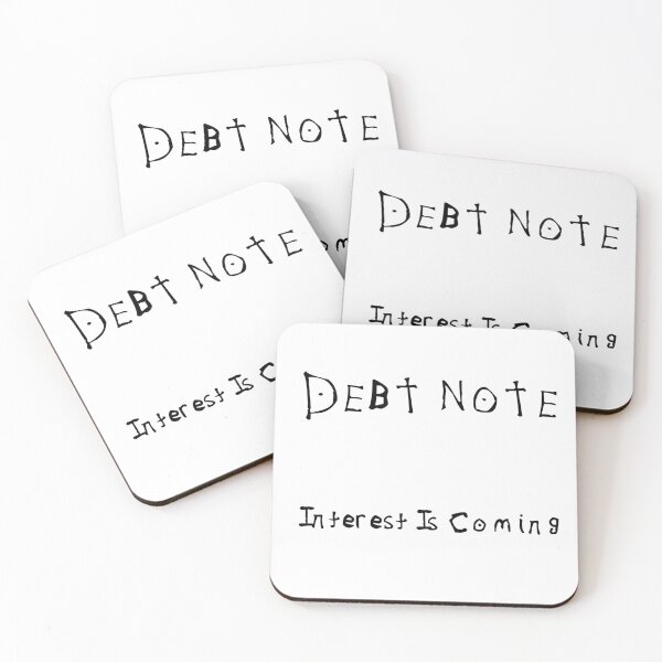 Item preview, Debt Note Interest Is Coming In Black designed and sold by TheGoodTheVibe.