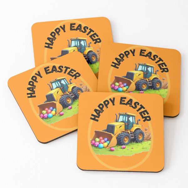 Item preview, Yellow Easter Tractor – Christmas Joy designed and sold by A-Szczesniak.