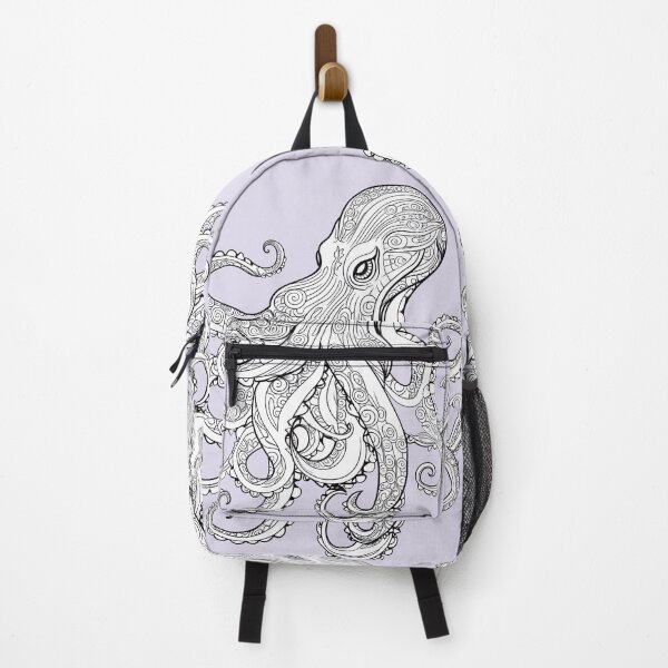Item preview, Octopus #3 Coloring Page Pattern designed and sold by DavidColoring.