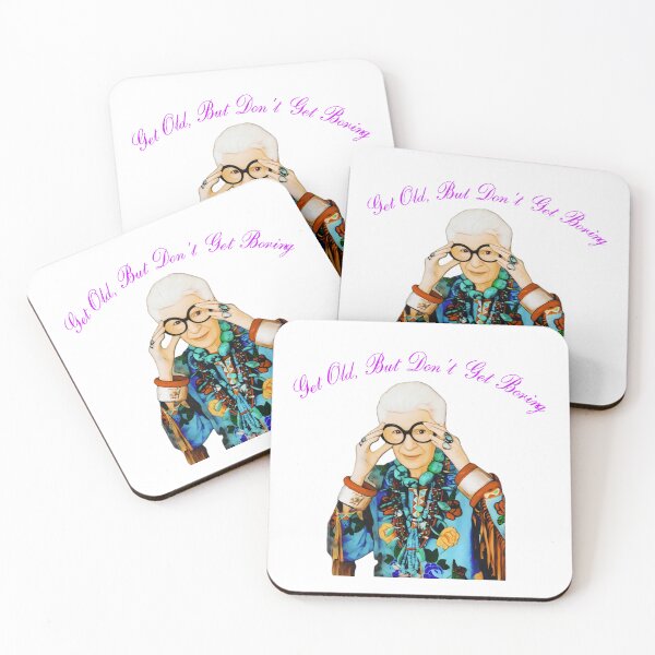 Item preview, Iris Apfel - Get Old But Don't Get Boring  designed and sold by ScarahVonMonster.