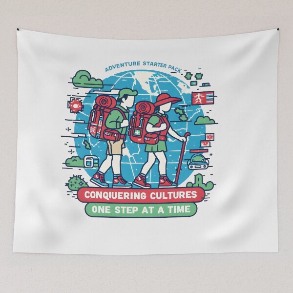 Item preview, Adventure Starter Pack T-Shirt – Retro Travel Design for Cultural Explorers designed and sold by AnnDesignStudio.