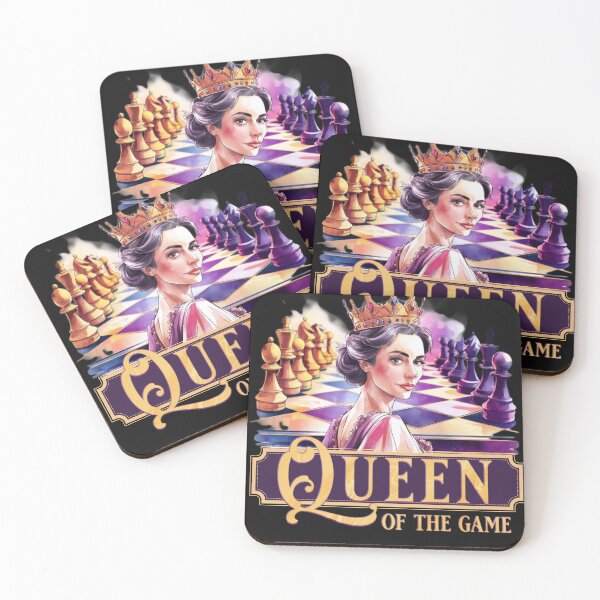 Item preview, Watercolor Queen Chess Game Art Design designed and sold by Cabin of Creations.