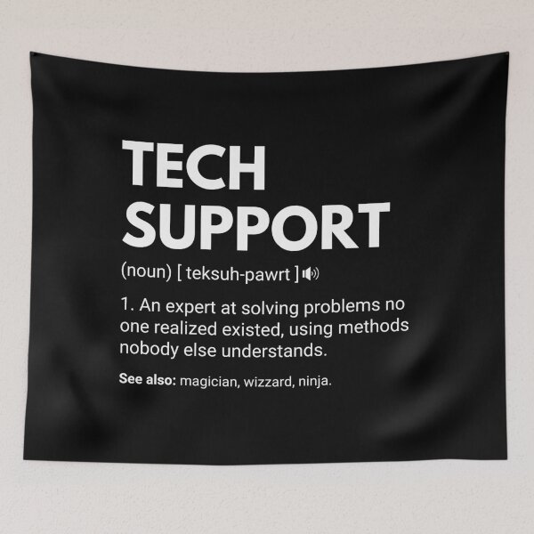 Item preview, Tech Support Funny Work Definition designed and sold by CuteLovelyDesigns.