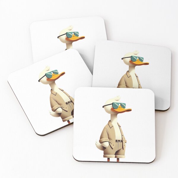 Item preview, Cool Duck with Shades | Trendy Cartoon Duck | Stylish Animal Art designed and sold by CREATUDE.