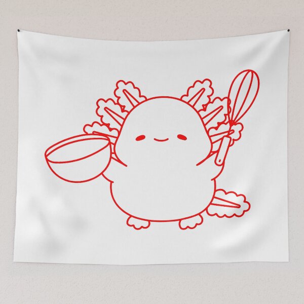 Item preview, cooking axolotl  designed and sold by broadwaygirl142.