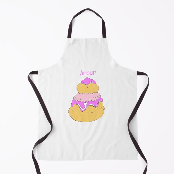 Item preview, Gourmet Love Choux Pastries – Romantic Pastry Illustration designed and sold by CecileLenam.